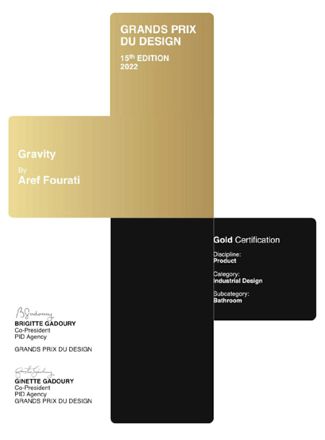 GRAND PRIX DE DESIGN  CANADA 2022  GOLD
