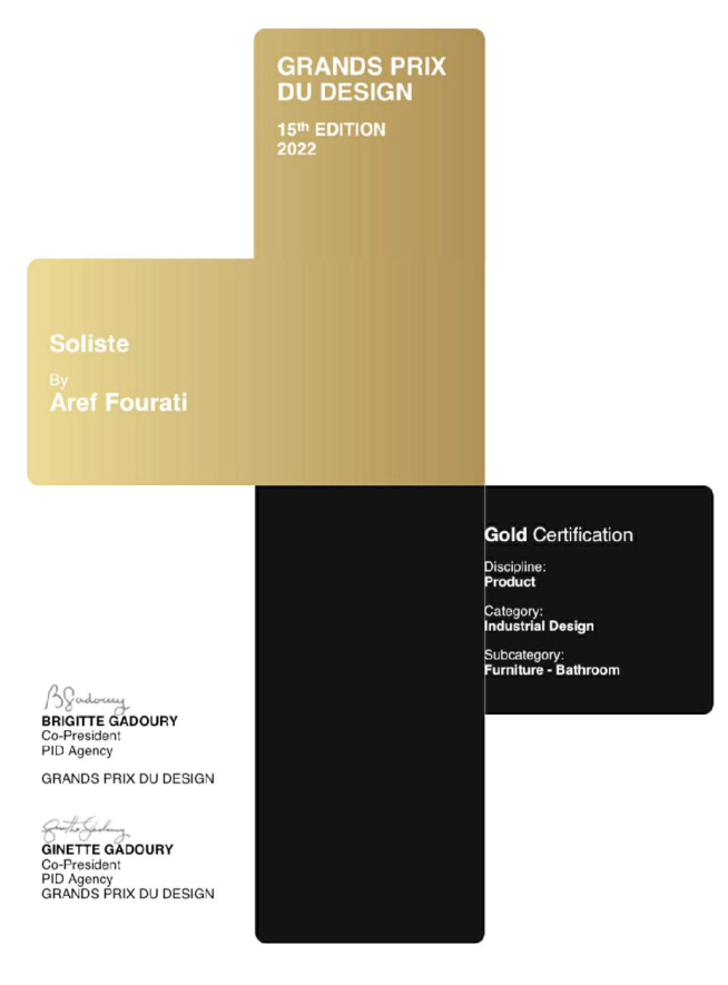 GRAND PRIX DE DESIGN  CANADA 2022  GOLD